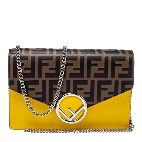 fendi bag chain|fendi zucca wallet on chain.